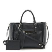 Pre-owned Leather handbags Balenciaga Vintage , Black , Dames