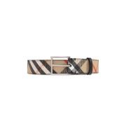 Omkeerbare riem Burberry , Beige , Heren