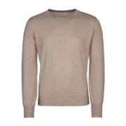 Stijlvolle Hals Trui Brunello Cucinelli , Brown , Heren