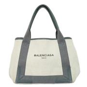 Pre-owned Canvas handbags Balenciaga Vintage , White , Dames