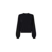 Crew Neck Sweater Pinko , Black , Dames