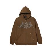 Zware Fleece Jas HUF , Brown , Heren