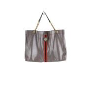 Pre-owned Leather gucci-bags Gucci Vintage , Gray , Dames