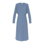 Jurk met korte mouwen Victoria Beckham , Blue , Dames