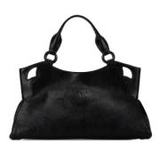 Pre-owned Leather shoulder-bags Cartier Vintage , Black , Dames