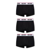 Merkboxers 3-pack Moschino , Black , Heren