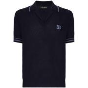 Midnight Blue Polo Shirt Dolce & Gabbana , Black , Heren