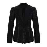 Wollen blazer met pailletten The Attico , Black , Dames