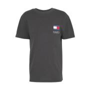 Korte Mouw T-shirt Tommy Jeans , Black , Heren