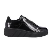 Zwarte Gesloten Casual Sneakers voor Dames Rieker , Black , Dames