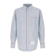 Lichtblauw Oxford Overhemd Thom Browne , Blue , Heren