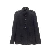 Pre-owned Polyester outerwear Chanel Vintage , Black , Dames