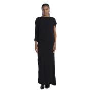 Zwarte Asymmetrische Jazz Jurk Birgitte Herskind , Black , Dames