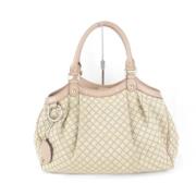 Pre-owned Canvas gucci-bags Gucci Vintage , Beige , Dames