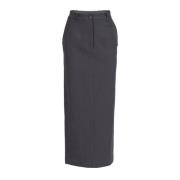 Maxi potloodrok in donkergrijs Phisique du Role , Gray , Dames