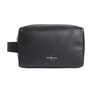 Zacht Monogram Beauty Case in Zwart Calvin Klein Jeans , Black , Heren