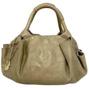 Pre-owned Leather handbags Loewe Pre-owned , Beige , Dames