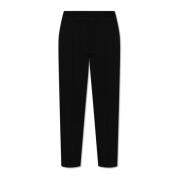 Broek met wollen afwerking Officine Générale , Black , Heren