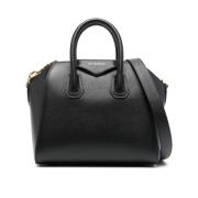 Zwarte Schoudertas van generfd leer Givenchy , Black , Dames