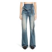 Gebelde Bootcut Jeans Y/Project , Blue , Dames