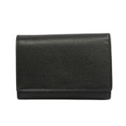 Pre-owned Leather wallets Yves Saint Laurent Vintage , Black , Unisex