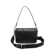 Zwarte Maheki Flap Tas Lacoste , Black , Dames