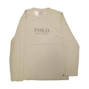 Casual Katoenen T-shirt voor Mannen Polo Ralph Lauren , Beige , Heren