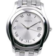 Pre-owned Metal watches Gucci Vintage , Gray , Dames