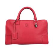 Pre-owned Leather handbags Loewe Pre-owned , Red , Dames