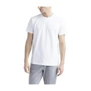 Zachte zuivere katoenen jersey T-shirt Peserico , White , Heren