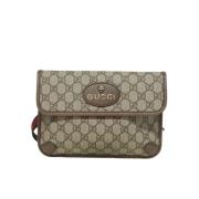 Pre-owned Canvas gucci-bags Gucci Vintage , Beige , Dames