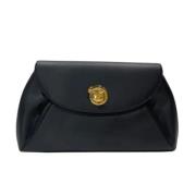 Pre-owned Leather clutches Cartier Vintage , Black , Dames