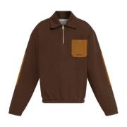 Sweatshirt met kraag Alexander McQueen , Brown , Heren