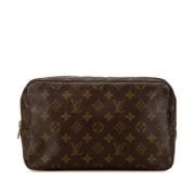 Pre-owned Canvas clutches Louis Vuitton Vintage , Brown , Dames