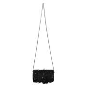 Pailletversierde Bloemenclutch met Ketting Lorena Antoniazzi , Black ,...