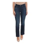 High waisted bootcut jeans met uitsparingen Guess , Blue , Dames