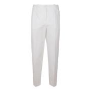 Witte katoenen linnen broek met rits Incotex , White , Dames