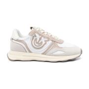 Stijlvolle Sneakers in Roze Pinko , Beige , Dames