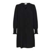 Vrouwelijke Zwarte Diepe Jurk Kaffe , Black , Dames