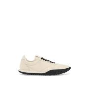 Zachte Deer Leather Moon Sneakers Jil Sander , Beige , Heren