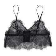 Elegante Kant Bralette voor Vrouwen Anine Bing , Black , Dames