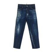 Heren Denim Mode Dsquared2 , Blue , Heren