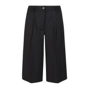 Stretch wol zwarte pantalone P.a.r.o.s.h. , Black , Dames