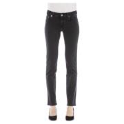 Vintage Stijl Jeans met Logo Details Jacob Cohën , Black , Dames