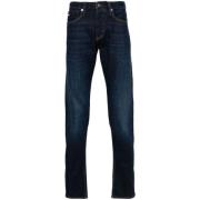 Logo Appliqué Jeans Emporio Armani , Blue , Heren