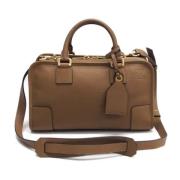 Pre-owned Leather handbags Loewe Pre-owned , Brown , Dames