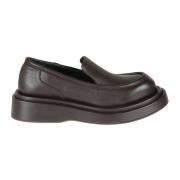 Leren Mocassin Rubberen Zool Schoen Paloma Barceló , Brown , Dames