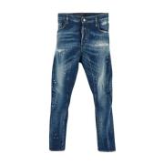 Heren Denim Mode Dsquared2 , Blue , Heren