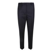 Zwarte wollen ritsbroek Incotex , Black , Dames