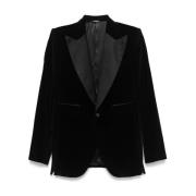 Stijlvolle Jas voor Mannen Dolce & Gabbana , Black , Heren